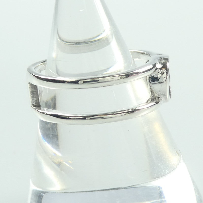 【中古】GUCCI | グッチ インターロッキングGスリムオープンバンド リング・指輪 298036 シルバー