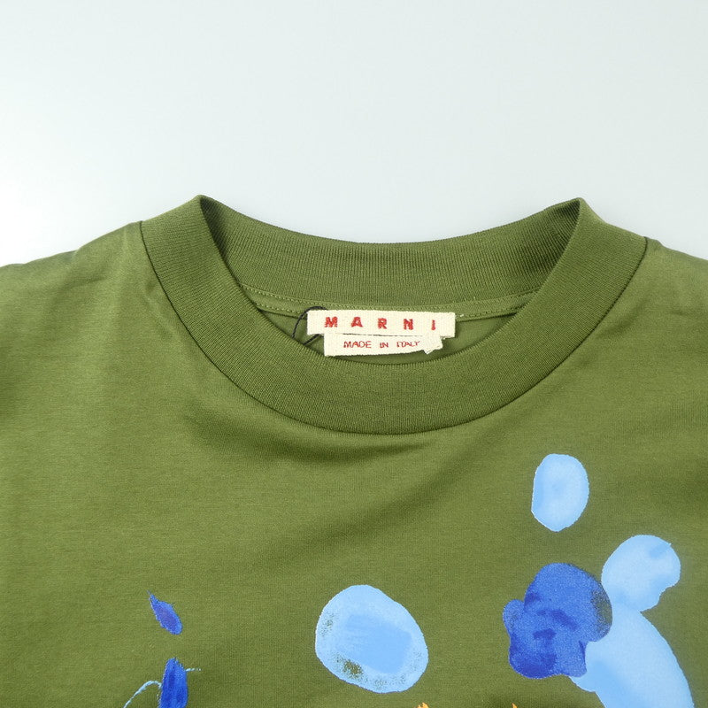 【中古】MARNI | マルニ 半袖Tシャツ HUMU0223PQ サイズ:50 2024S/S グリーン サイズ:50
