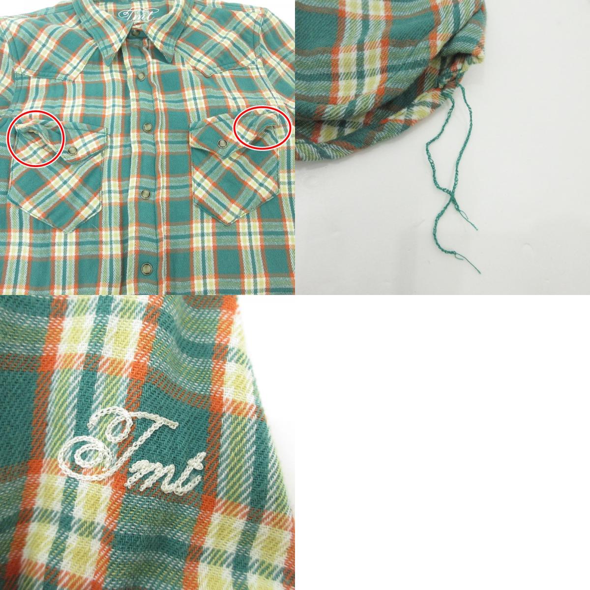 【中古】TMT | ティーエムティー W-GAZE CHECK SHIRTS 長袖シャツ TSH-F1102AX 2011A/W サイズ:S