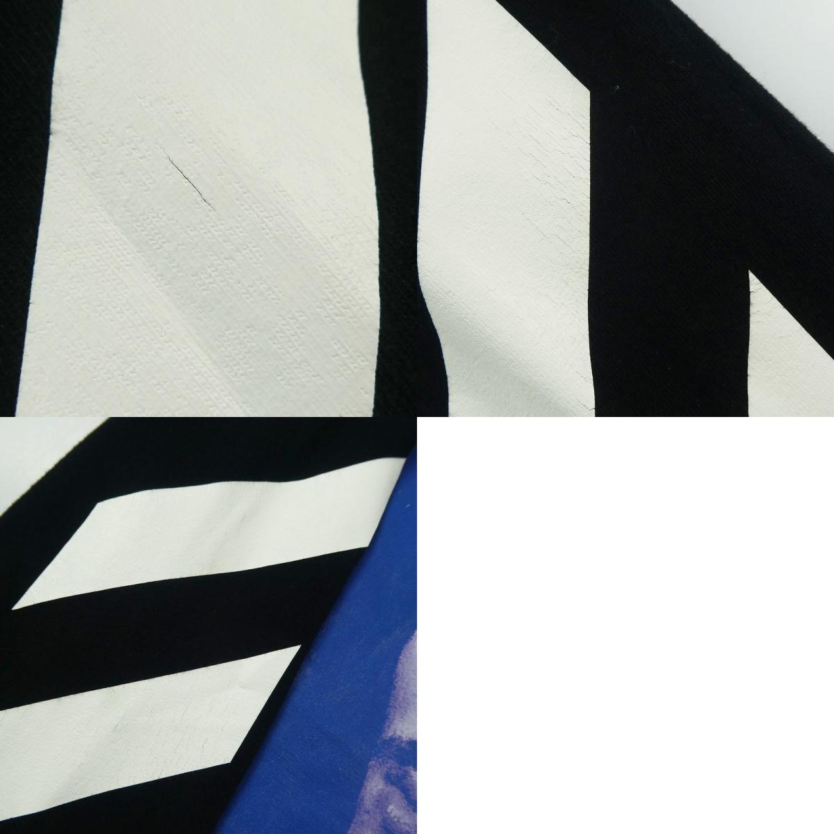 【中古】OFF-WHITE | オフホワイト Diag Bernini L/S Tee 長袖Tシャツ OMAB001F18185011 2018A/W 国内正規品 ブラック サイズ:XS