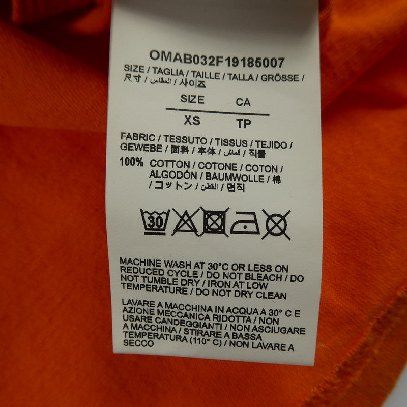 【中古】OFF-WHITE | オフホワイト SCAFFOLDING L/S Tee 長袖Tシャツ OMAB032F19185007 2019A/W 並行品 オレンジ サイズ:XS