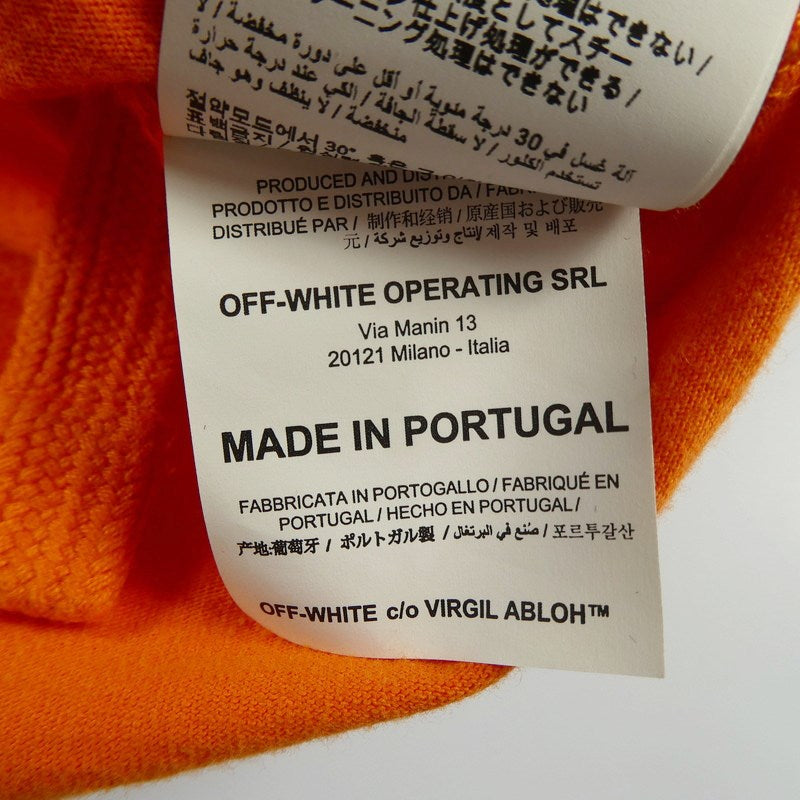 【中古】OFF-WHITE | オフホワイト SCAFFOLDING L/S Tee 長袖Tシャツ OMAB032F19185007 2019A/W 並行品 オレンジ サイズ:XS