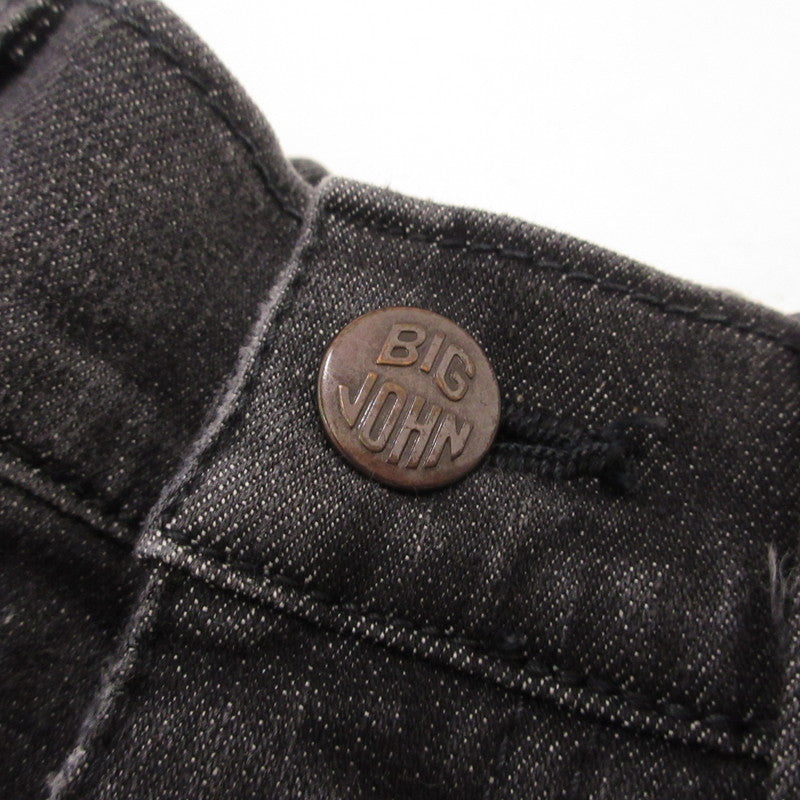 【中古】BIG JOHN | ビッグジョン サイドスリット デニムパンツ MML105K ブラック サイズ:XXS