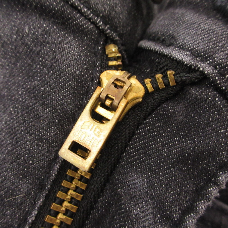 【中古】BIG JOHN | ビッグジョン サイドスリット デニムパンツ MML105K ブラック サイズ:XXS