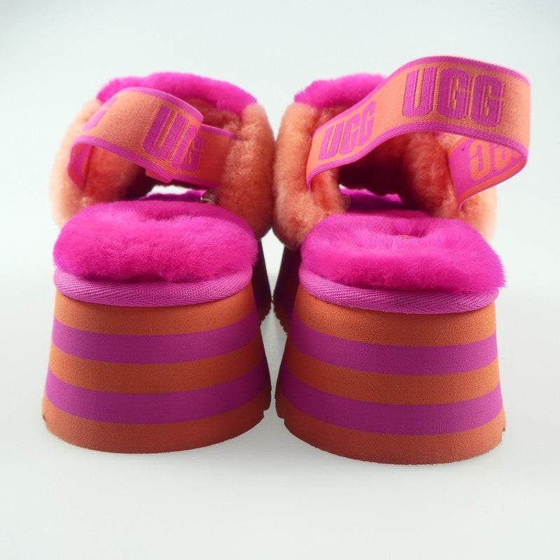 【中古】UGG | アグ DISCO CHECKER SLIDE サンダル 1113490 ピンク 24cm