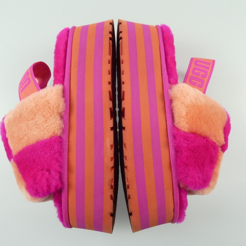 【中古】UGG | アグ DISCO CHECKER SLIDE サンダル 1113490 ピンク 24cm