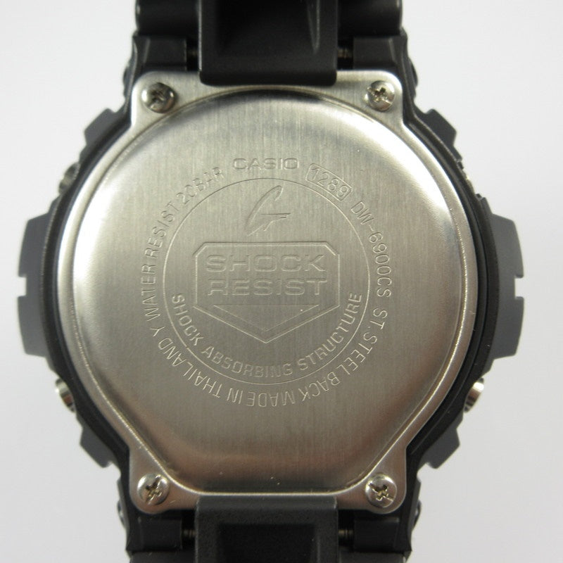 【中古】G-SHOCK | ジーショック Crazy Colors 腕時計 DW-6900CS-1JF ブラック