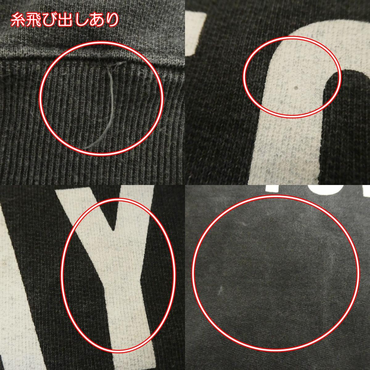 【中古】BLUE BLUE | ブルーブルー BLUE TODAY Vintage Wash Neck Sweat スウェット 1009727 チャコールグレー サイズ:2