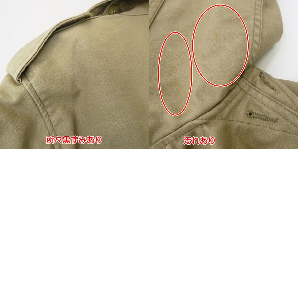 【中古】STUSSY | ステューシー MIL SPEC TRIBE WORLDWIDE RESPECT ミリタリージャケット ベージュ サイズ:S