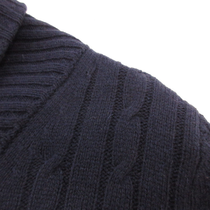 【中古】BLACK LABEL CRESTBRIDGE | ブラックレーベルクレストブリッジ ショールカラー カーディガン 51N43-442-28 ネイビー サイズ:M