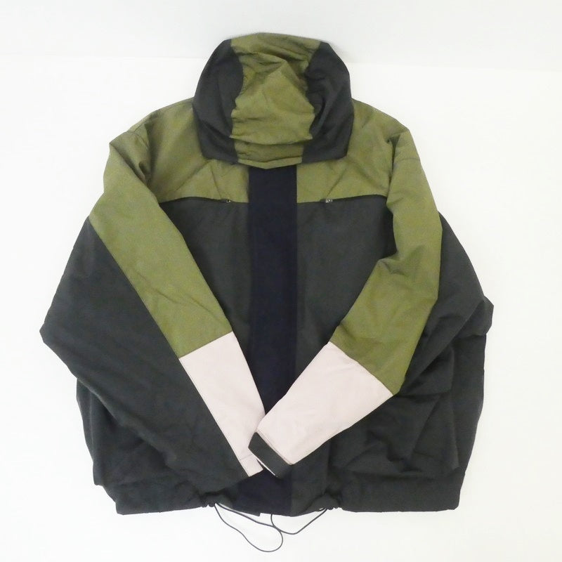 【中古】 COLOUR BLOCK SHELL PARKA ナイロンジャケット -