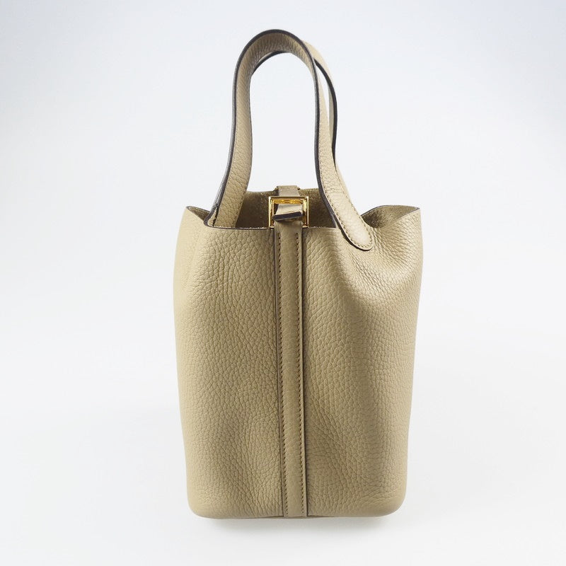 【中古】HERMES | エルメス ピコタンロックPM ハンドバッグ H056289CC8Q ベージュマルファ