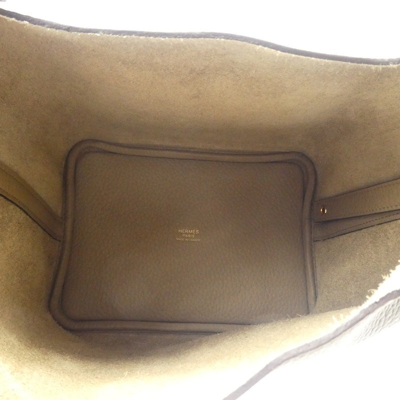 【中古】HERMES | エルメス ピコタンロックPM ハンドバッグ H056289CC8Q ベージュマルファ