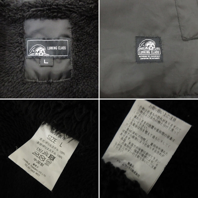 【中古】 LOSER COACH BOA JACKET その他アウター ブラック サイズ:L