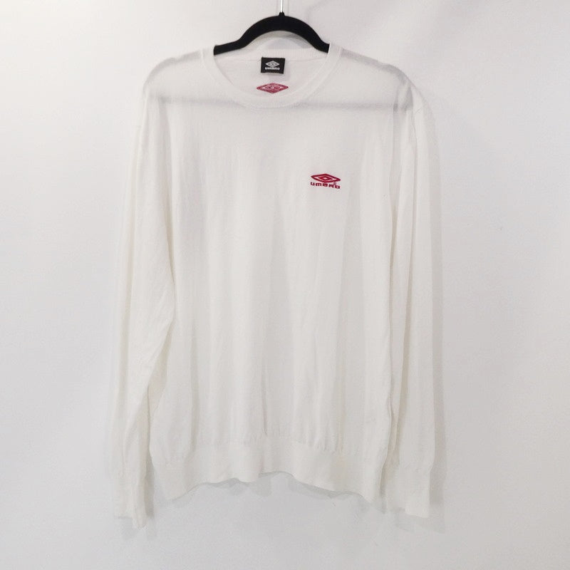 【中古】UMBRO | アンブロ Pitch Side Sweater ニット 24-080-610-0006-1-0 ホワイト サイズ:L