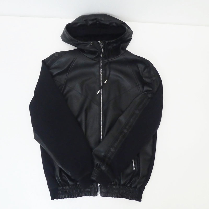 【中古】DSQUARED2 | ディースクエアード Hybrid Swag Track Suit レザー S74AM1459 ブラック サイズ:44