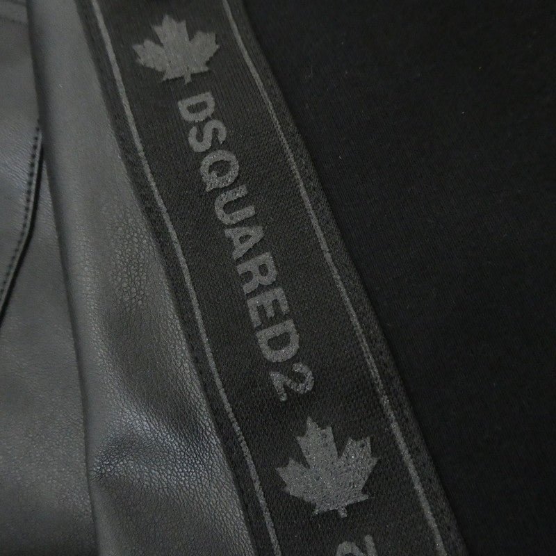 【中古】DSQUARED2 | ディースクエアード Hybrid Swag Track Suit レザー S74AM1459 ブラック サイズ:44