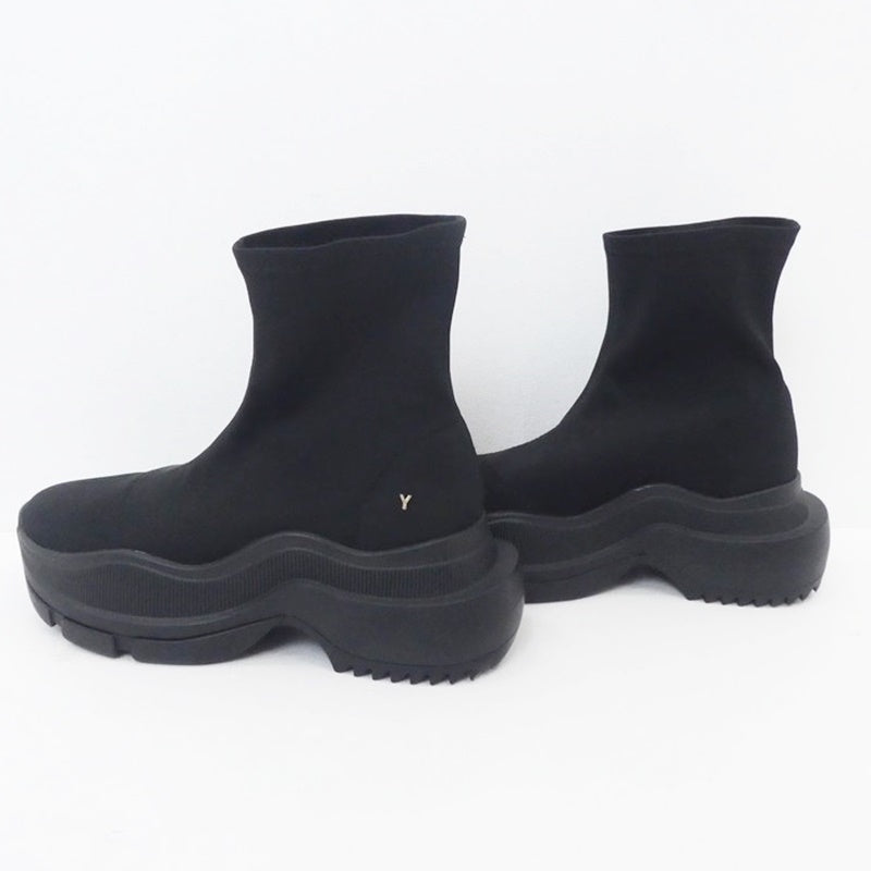 【中古】 Black Single Sneaker Short ブーツ YE-23A1-SB03 M ブラック サイズ:M