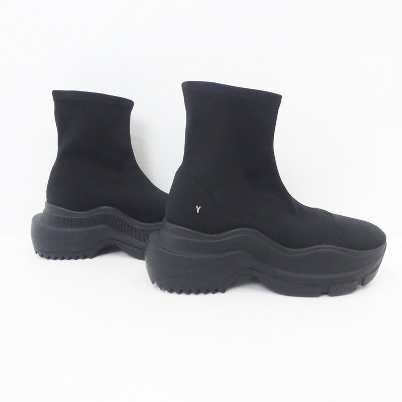 【中古】 Black Single Sneaker Short ブーツ YE-23A1-SB03 M ブラック サイズ:M
