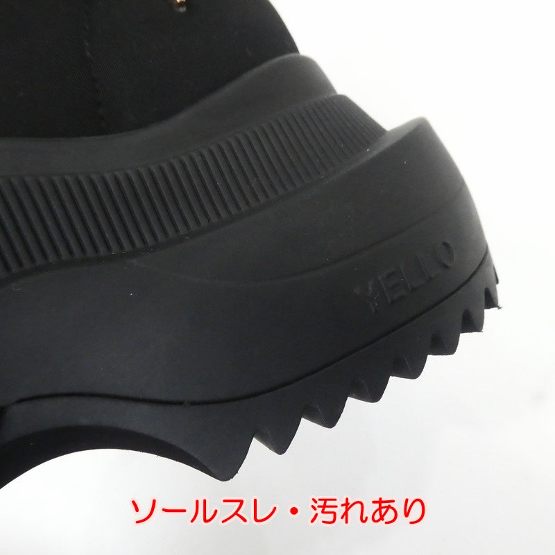 【中古】 Black Single Sneaker Short ブーツ YE-23A1-SB03 M ブラック サイズ:M