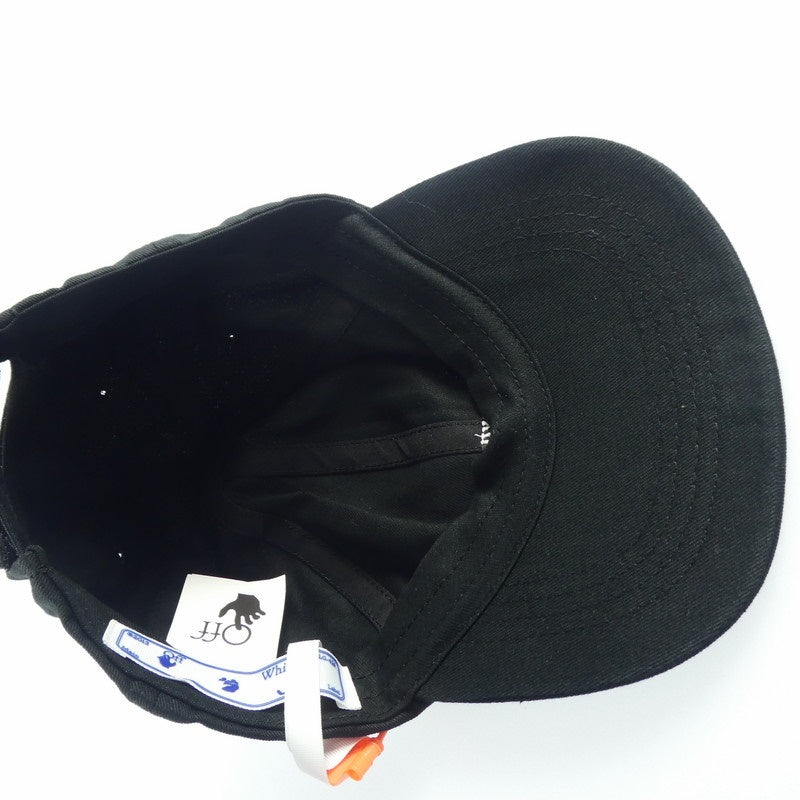【中古】OFF-WHITE | オフホワイト BOOKISH OW BASIC BASEBALL キャップ OMLB022E20FAB012 ブラック