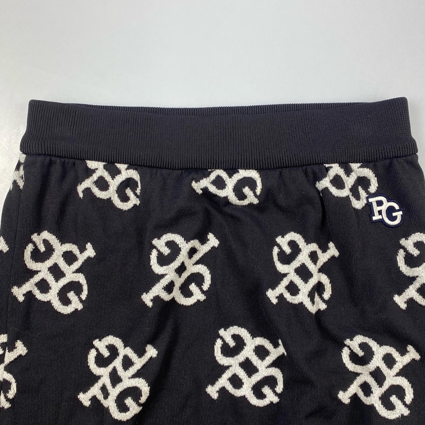 【中古】PEARLY GATES | パーリーゲイツ モノグラム スカート 055-9234908 ネイビー サイズ:1