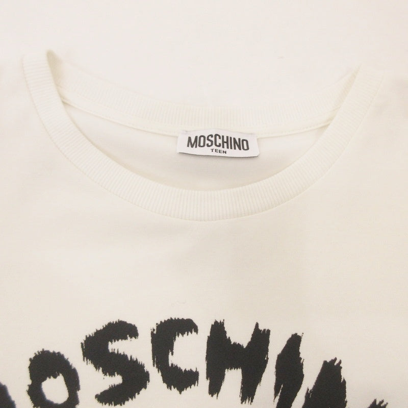 【中古】MOSCHINO | モスキーノ ワッペンベア 半袖Tシャツ HUM03S KIDS 並行品 ホワイト