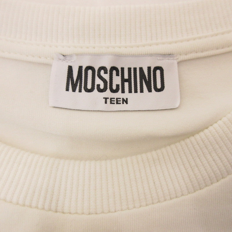 【中古】MOSCHINO | モスキーノ ワッペンベア 半袖Tシャツ HUM03S KIDS 並行品 ホワイト