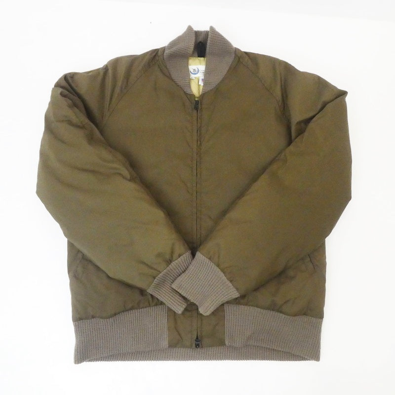【中古】Crescent Down Works | クレセントダウンワークス Bomber Jacket ダウンジャケット ブラウン サイズ:S