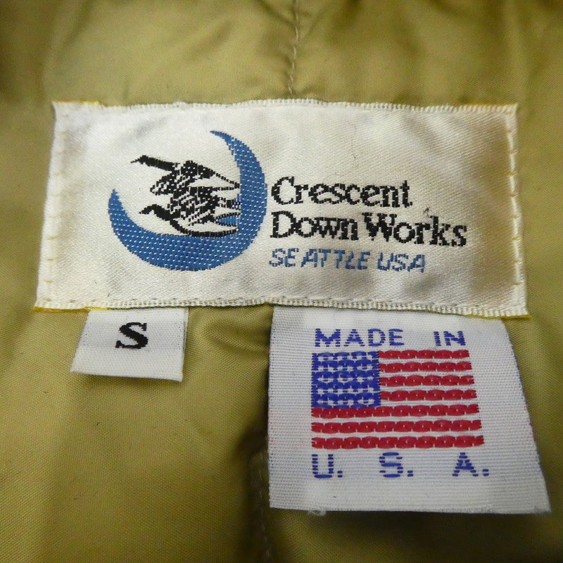 【中古】Crescent Down Works | クレセントダウンワークス Bomber Jacket ダウンジャケット ブラウン サイズ:S