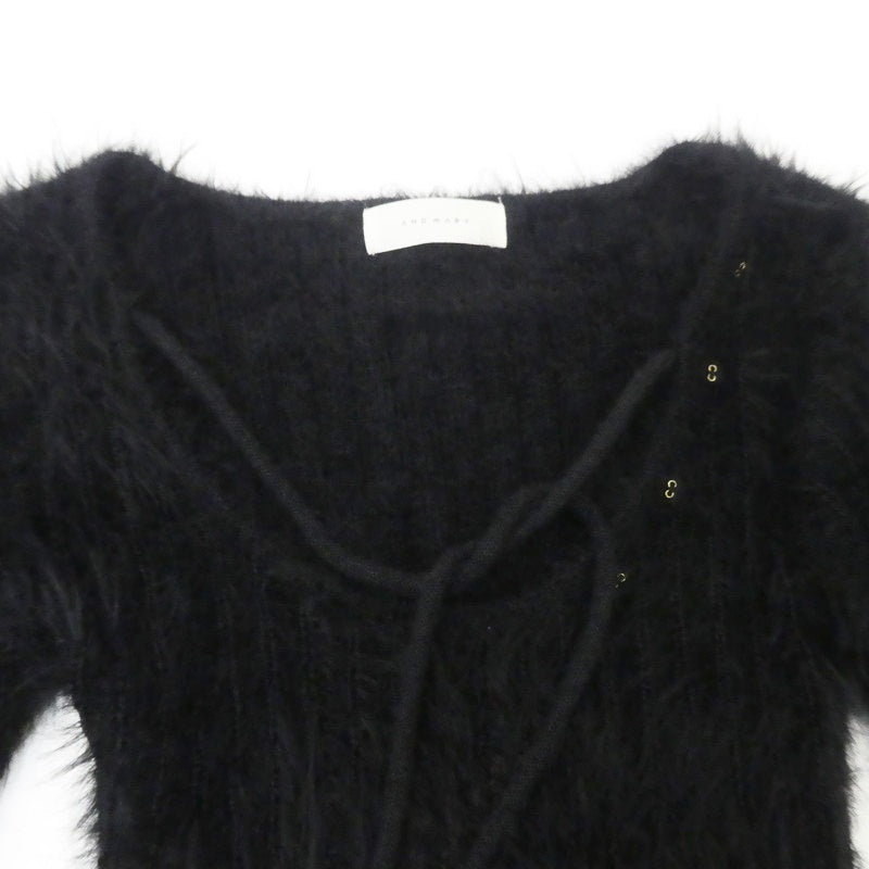 【中古】 Abbie fur tops ニット AM0638 ブラック