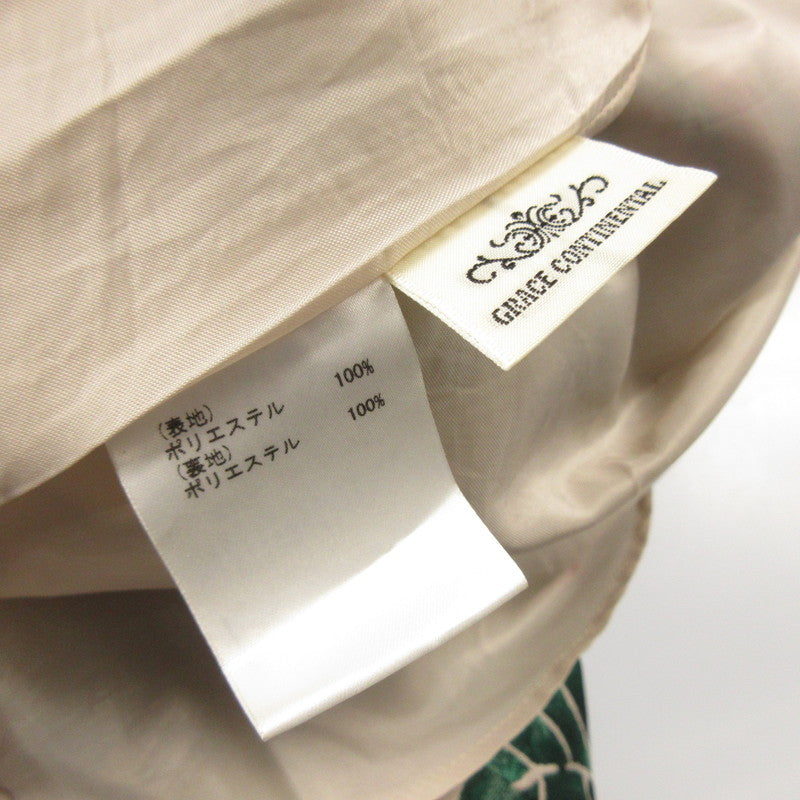 【中古】GRACE CONTINENTAL | グレースコンチネンタル ハイビスカスジャガードスカート ロングスカート 1822 1133-0 サイズ:38