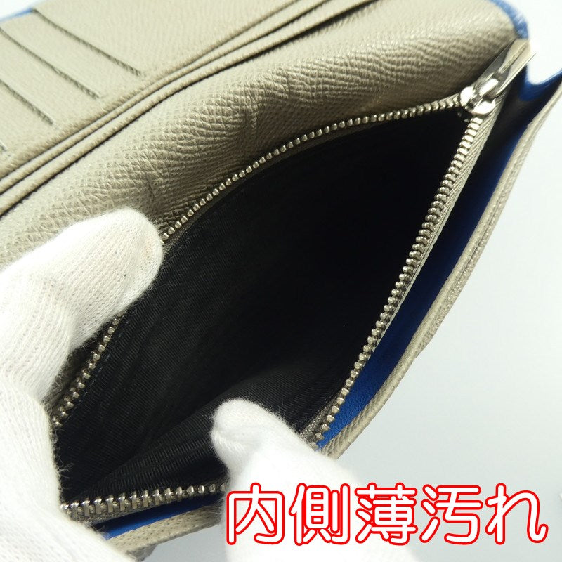 【中古】BVLGARI | ブルガリ ブルガリブルガリマンラージウォレット 長財布 283811 ブルー