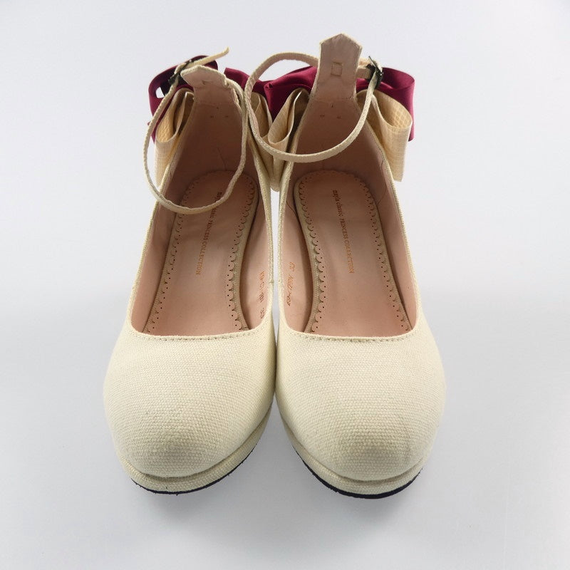 【中古】 Princess Collection パンプス E9-CTPRN ベージュ 22cm
