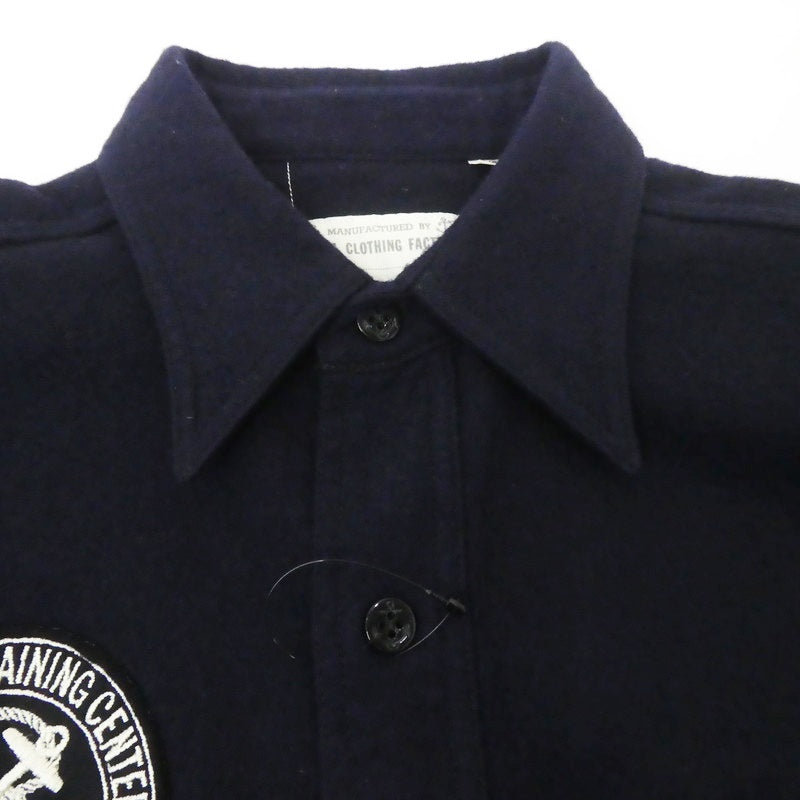 【中古】BUZZ RICKSONS | バズリクソンズ C.P.O BLUE FLANNEL SHIRTS 長袖シャツ BR27035 ネイビー サイズ:38