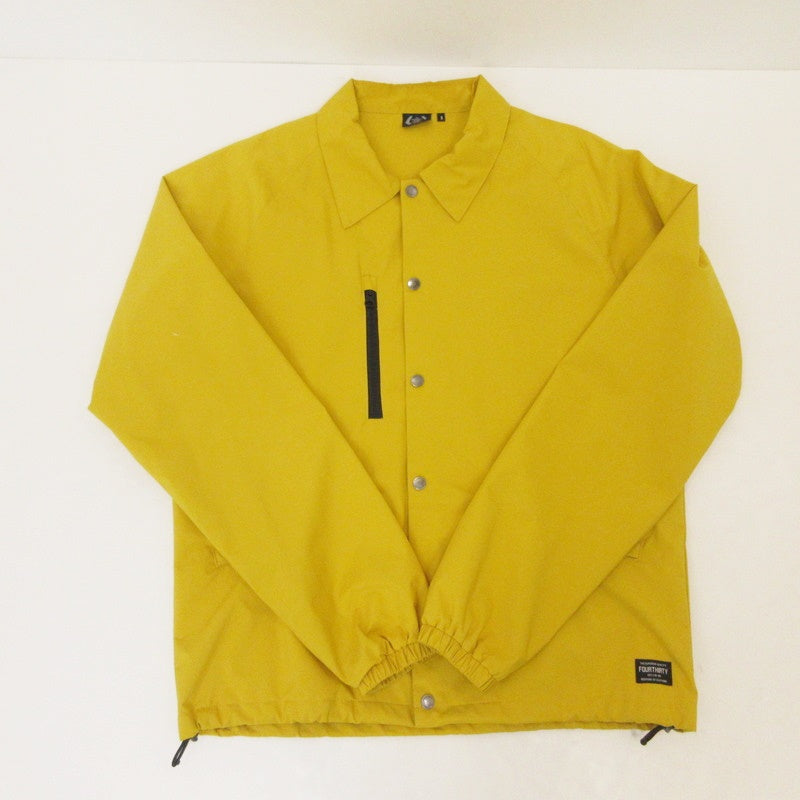 【中古】430 - FOURTHIRTY - | フォーサーティー NYLON COACH JACKET WD/P その他アウター 23-004 イエロー サイズ:2