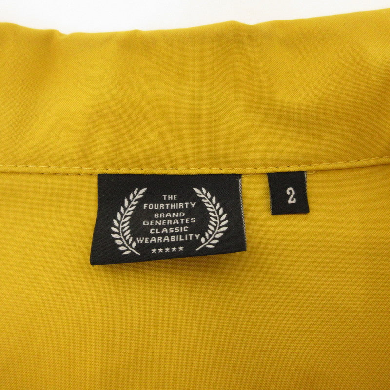 【中古】430 - FOURTHIRTY - | フォーサーティー NYLON COACH JACKET WD/P その他アウター 23-004 イエロー サイズ:2