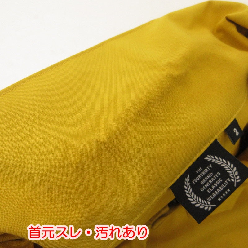 【中古】430 - FOURTHIRTY - | フォーサーティー NYLON COACH JACKET WD/P その他アウター 23-004 イエロー サイズ:2
