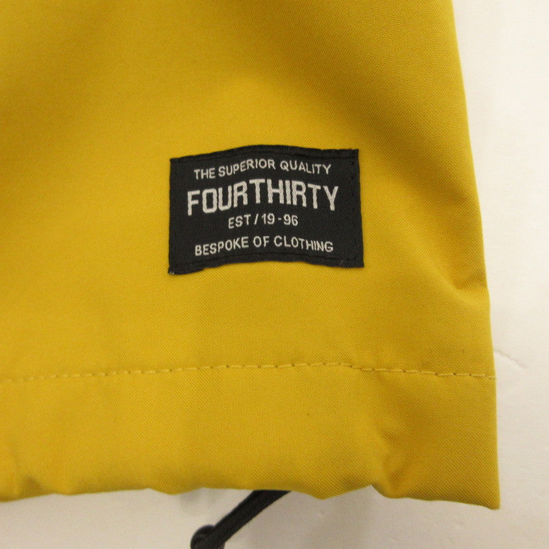 【中古】430 - FOURTHIRTY - | フォーサーティー NYLON COACH JACKET WD/P その他アウター 23-004 イエロー サイズ:2