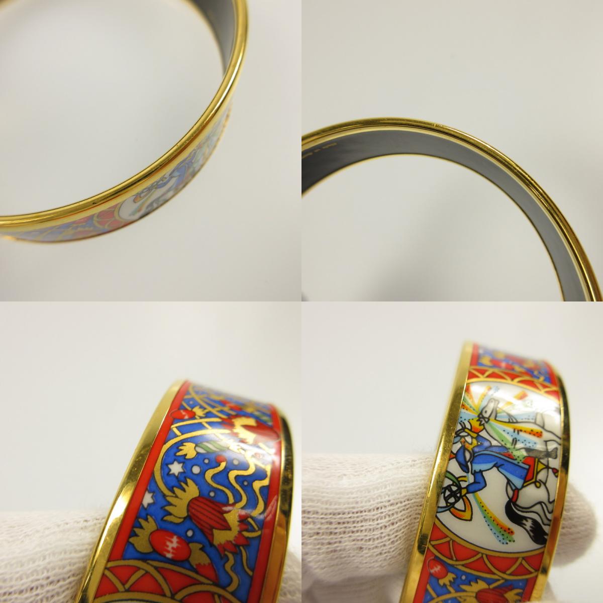 【中古】HERMES | エルメス エマイユGM バングル オーストリア製/七宝焼き/ヴィンテージ