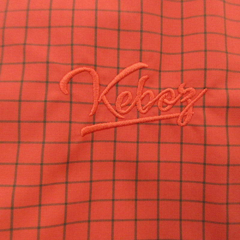 【中古】KEBOZ | ケボズ GRID CHECK BALL SHIRT 長袖シャツ レッド サイズ:L