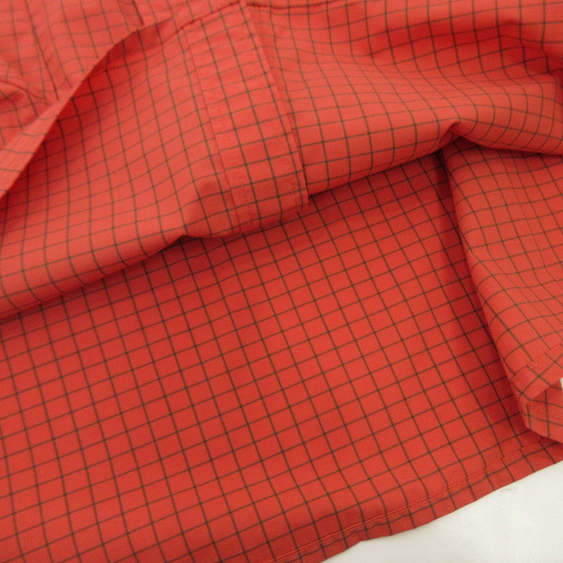 【中古】KEBOZ | ケボズ GRID CHECK BALL SHIRT 長袖シャツ レッド サイズ:L