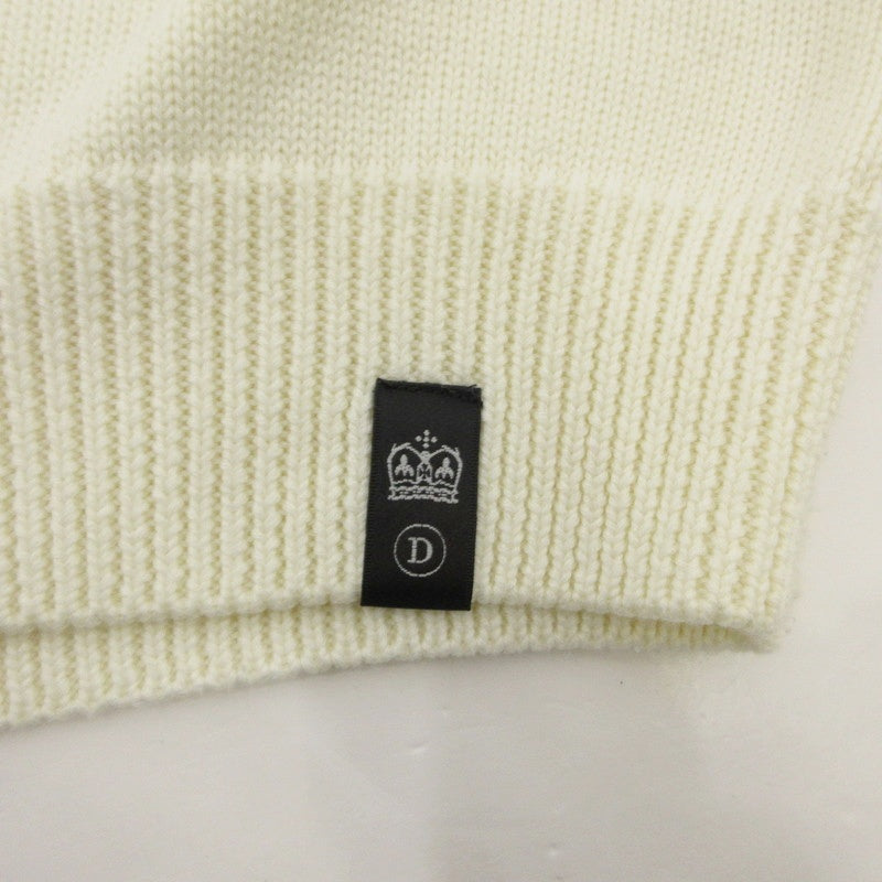 【中古】DOUBLE STANDARD CLOTHING | ダブルスタンダードクロージング レタードショルダーボタンニット セーター 0209-080-204 ホワイト サイズ:36