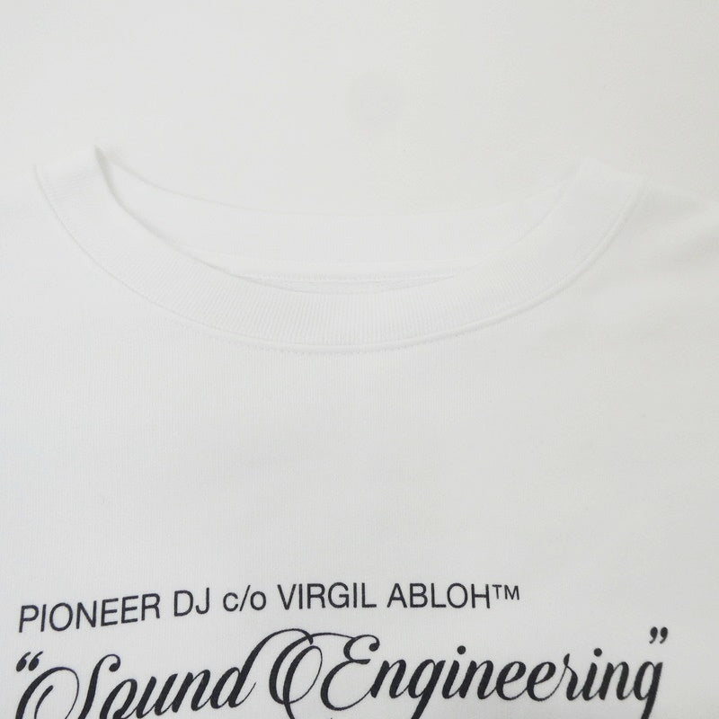 【中古】OFF-WHITE | オフホワイト SOUND ENGINEERING Sweatshirt スウェット OMBA025G21FLE001 ホワイト サイズ:S