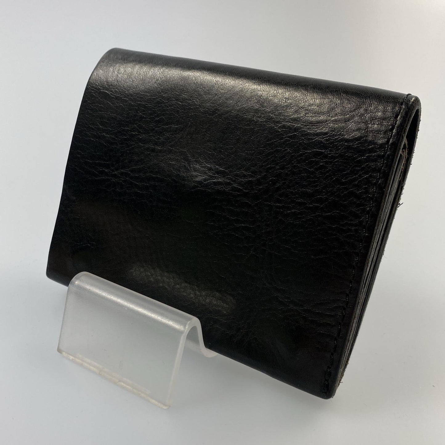 【中古】 小型のマチ付き二つ折り財布 長財布 GS-15 ブラック サイズ:M