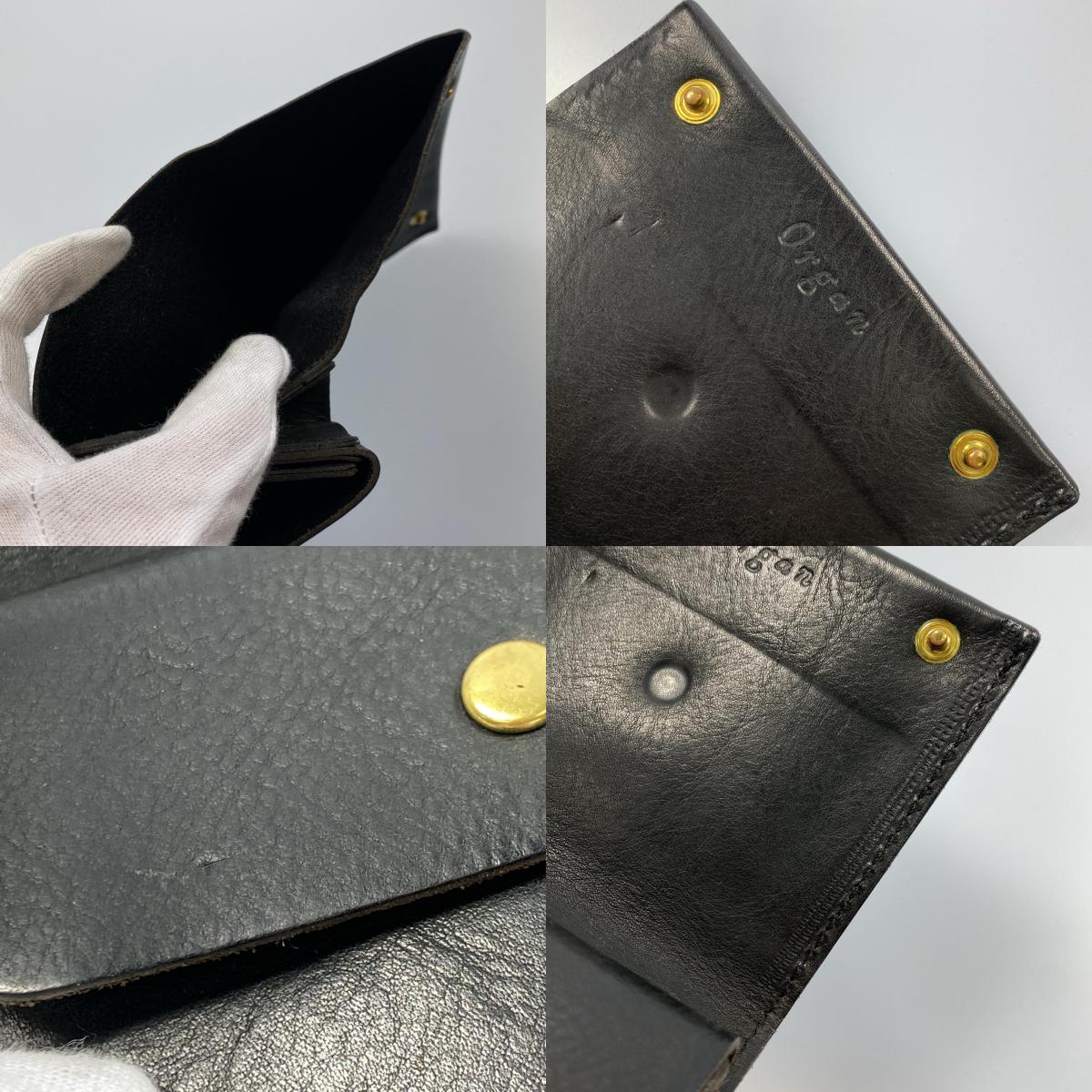 【中古】 小型のマチ付き二つ折り財布 長財布 GS-15 ブラック サイズ:M