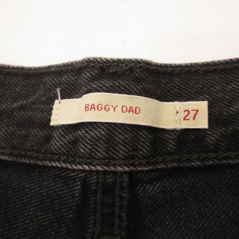 【中古】Levi's | リーバイス BAGGY DAD BLACK STONE WASH デニムパンツ A3494-0014 ブラック サイズ:27