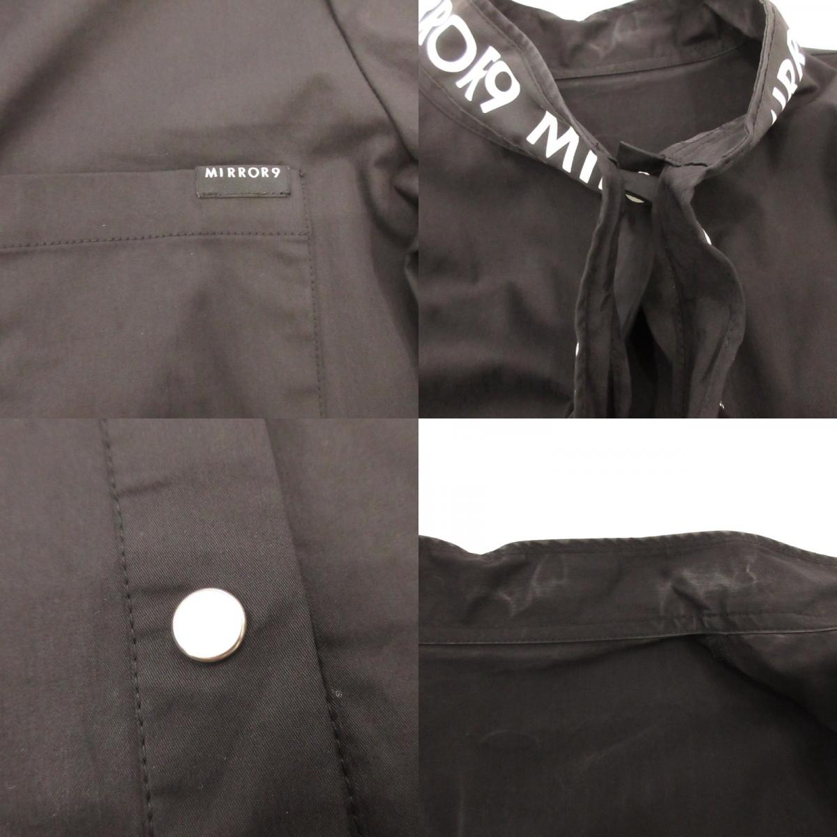 【中古】 Ribbon stretch long shirts 長袖シャツ 2024A/W ブラック サイズ:S