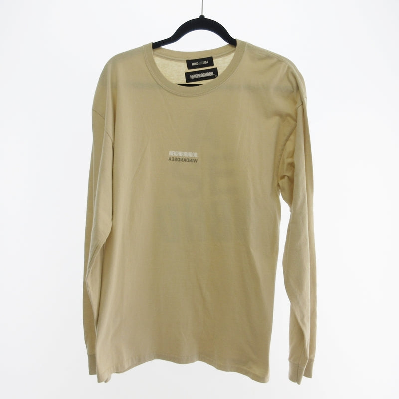 【中古】NEIGHBORHOOD | ネイバーフッド NHWDS-1/ C-TEE 長袖Tシャツ 211ELWSN-LTM01S ベージュ サイズ:L