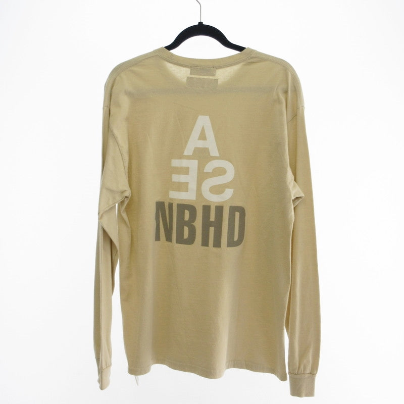 【中古】NEIGHBORHOOD | ネイバーフッド NHWDS-1/ C-TEE 長袖Tシャツ 211ELWSN-LTM01S ベージュ サイズ:L